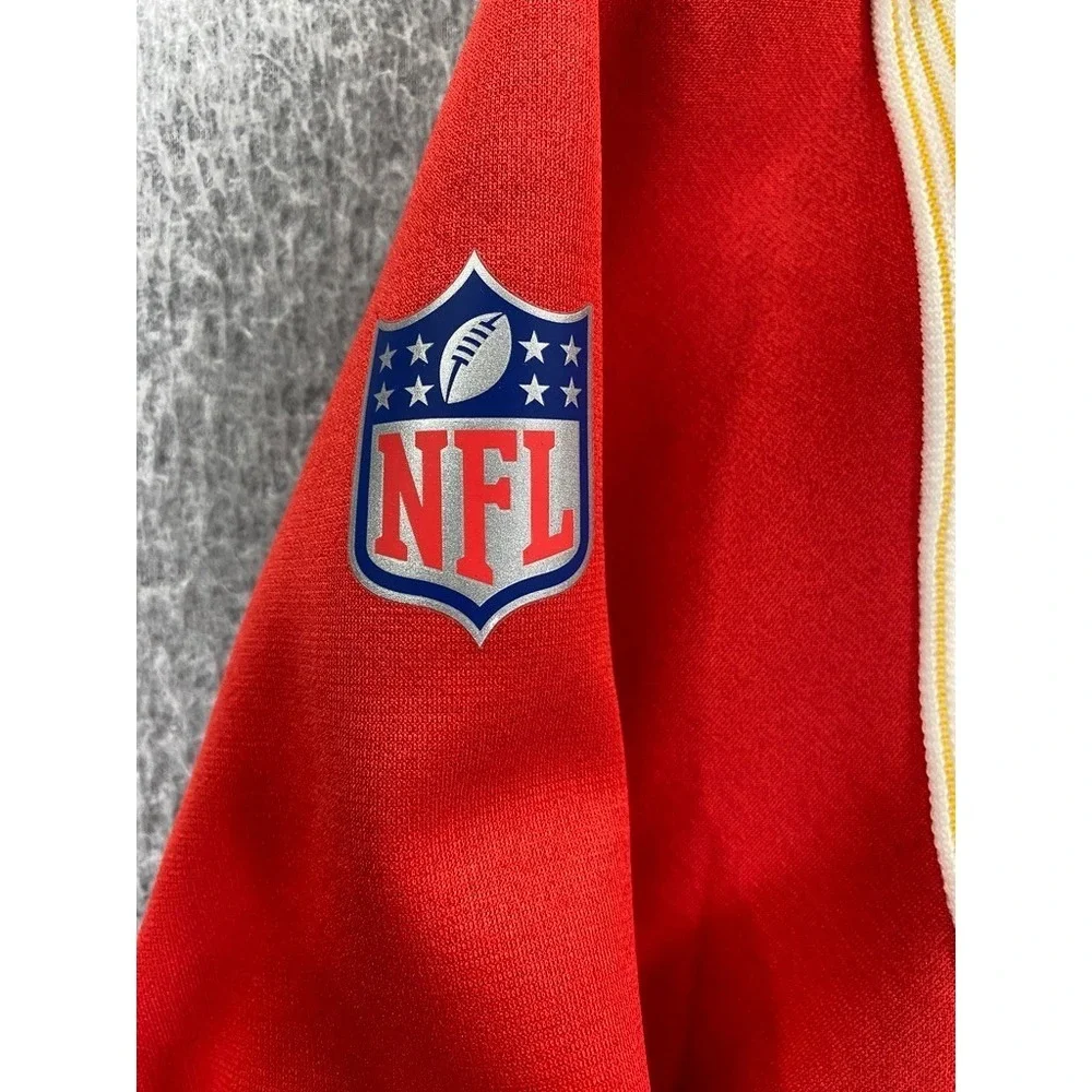 Nike Kansas City Chiefs Hoodie Mens XL Red Therma Fit Fleece Full Zip Sweatshirt
